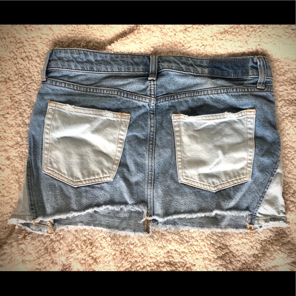 FREE PEOPLE jean skirt